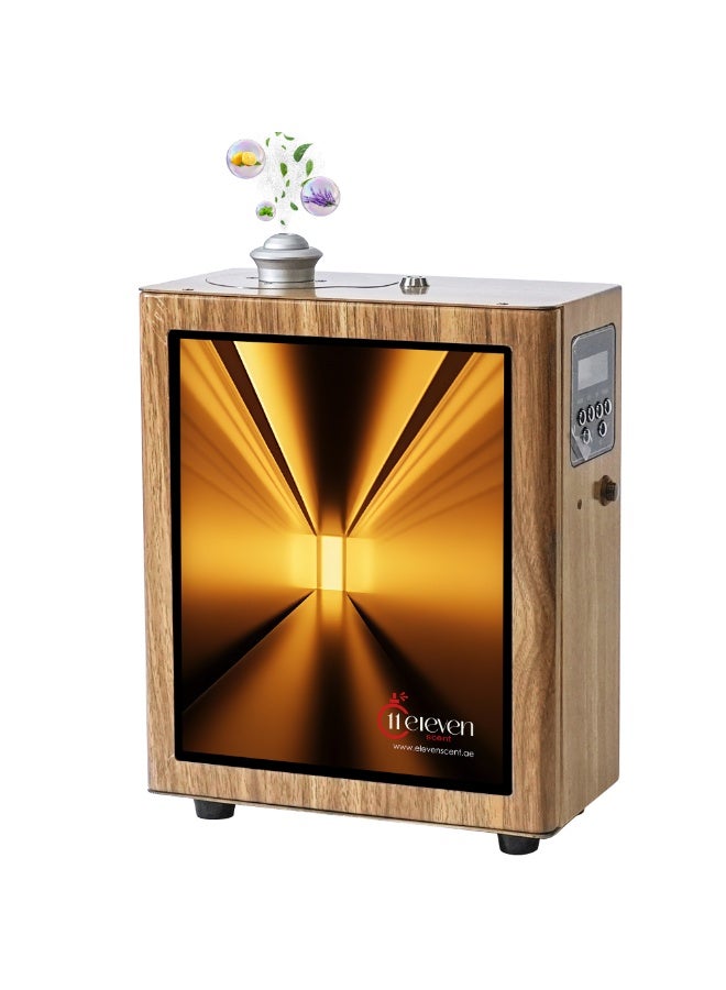 أحد عشر رائحة ماكينة معطر الجو الفاخرة Eleven Scent بتقنية الهواء البارد لتوزيع العطور – تغطية حتى 1500㎡ | سعة 500 مل لزيوت العطور | هيكل معدني أنيق | تحكم ذكي في شدة العطر | مثالية للمنزل والمكتب والفنادق - Image 1
